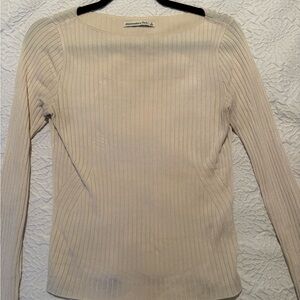 Abercrombie & Fitch Beige Knit Top